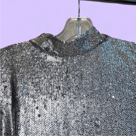 Silver Sequined Dress - Picture 4 of 9